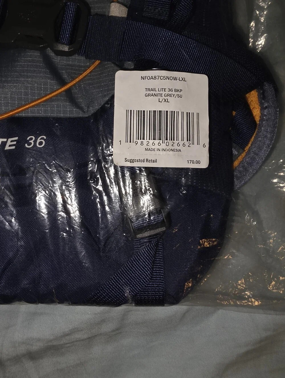 The North Face SEALED! NWT! Trail Lite 36-Liter Backpack. Sz L/XL. R2S!